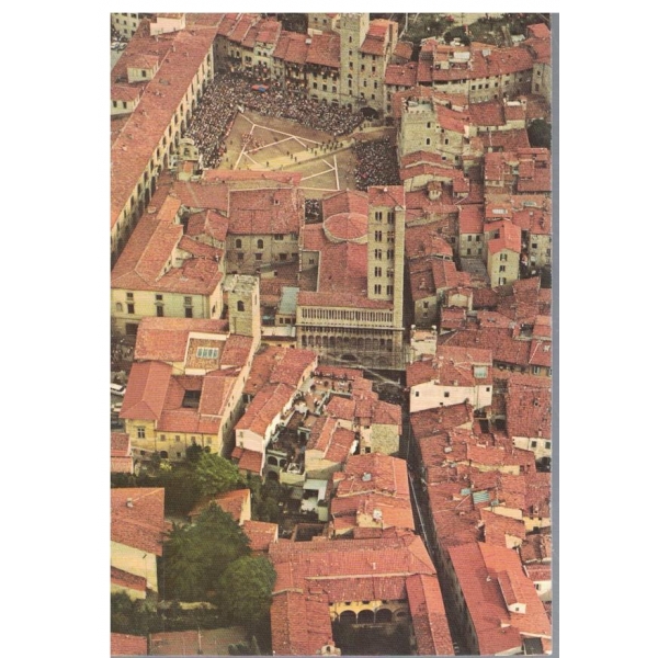 Картичка-Arezzo-Panorama aereo