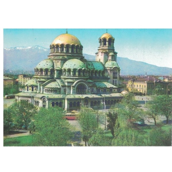 Картичка-София-Храм-паметник "Александър Невски"-построен-1904-1912 г.